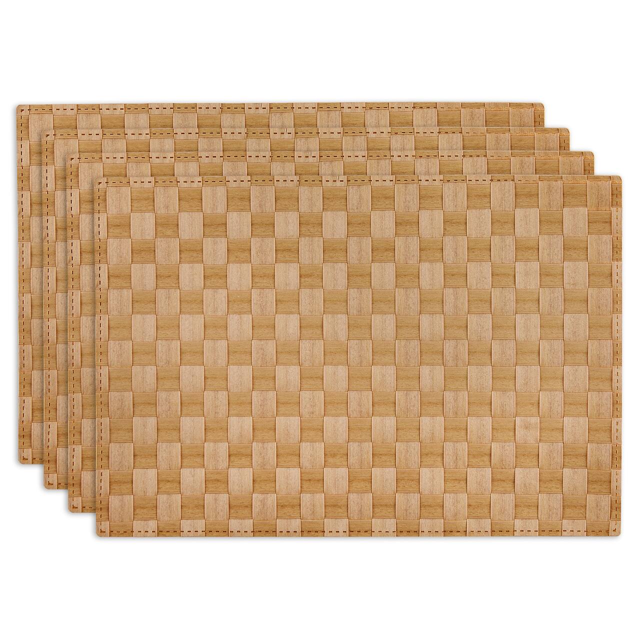 DII® Reversible Basket Weave Woven Placemats, 4ct.